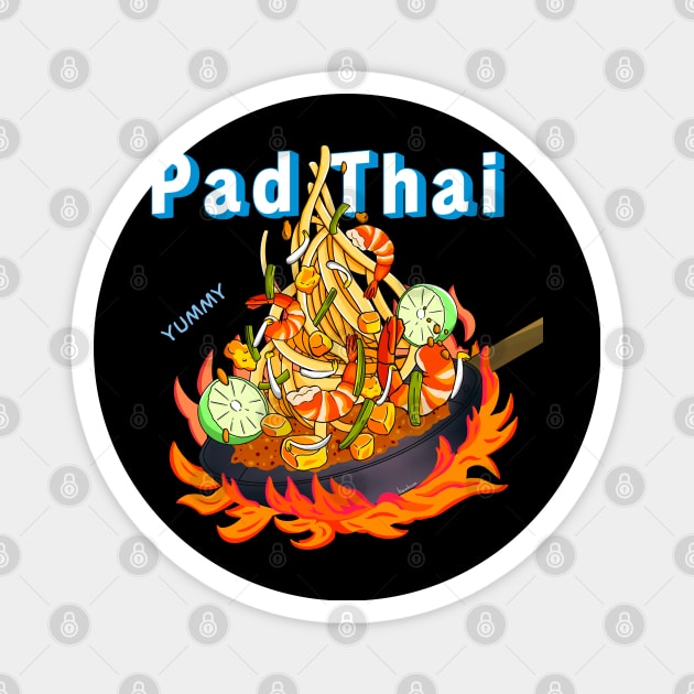 Pad Thai Design by Bankcup Magnet by Bankcup 